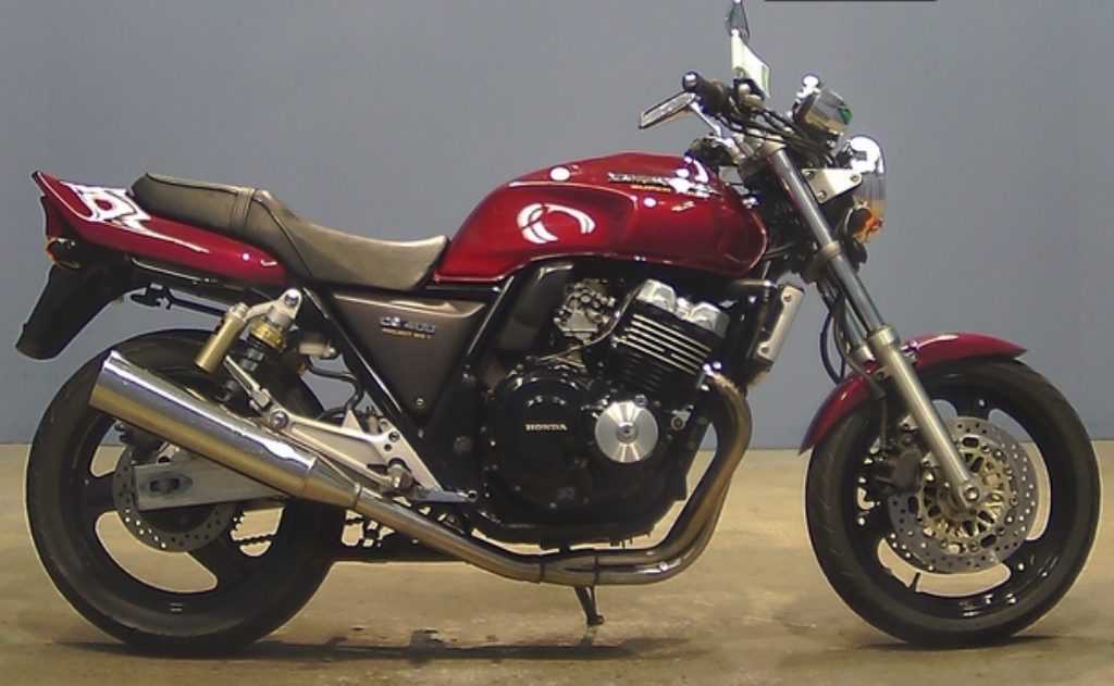 Honda cb400sf красный